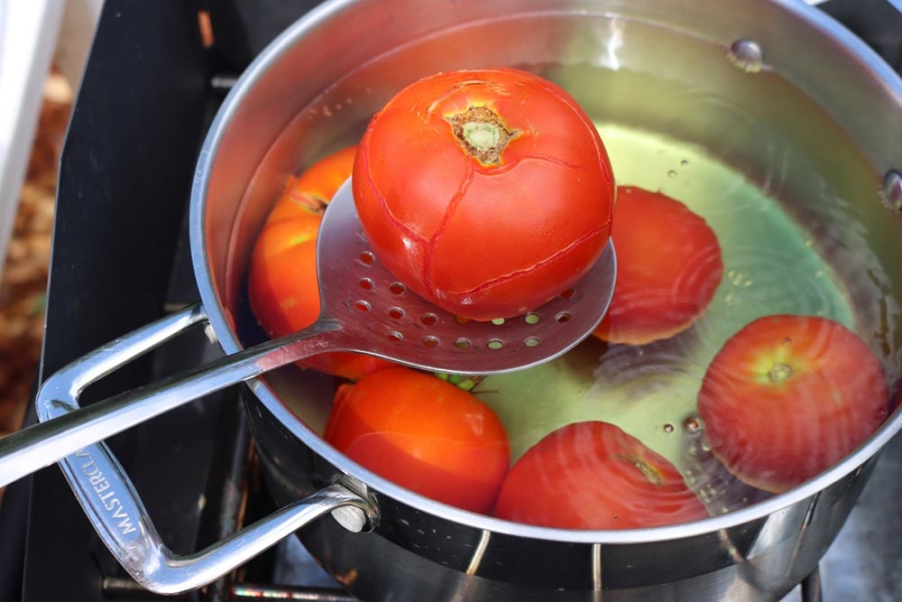 Blanching Tomatoes